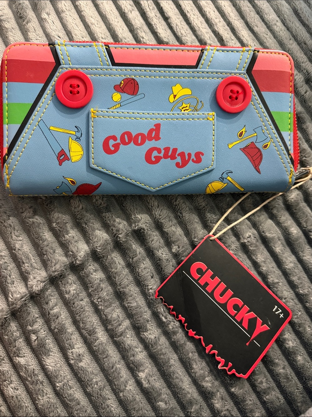 Loungefly 'Good Guys' Wallet - Blue with Red Accents